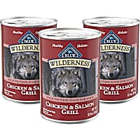 Blue Buffalo Wilderness Salmon & Chicken High-Protein Grain-Free Adult Canned Dog Food