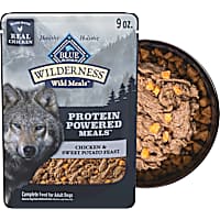 Blue Buffalo Wilderness Wild Meals Protein Powered Meals, Chicken & Sweet Potato Feast, Adult Wet Dog Food