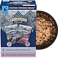 Blue Buffalo Wilderness Chicken and Beef High-Protein Adult Wet Dog Food Variety Pack
