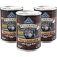 Blue Buffalo Wilderness Wolf Creek Stew High-Protein & Grain-Free Hearty Beef in Gravy Wet Dog Food