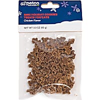 Petco Holiday Mini Gingerbread-Shaped Cookies Treats for Cats, Chicken Flavor