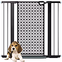 UniPaws 39.4" H Pressure Mounted Pet Gate with Extensions