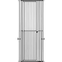 UniPaws 87" Extra Tall Retractable Pet Gate with Extension