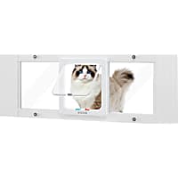 UniPaws Acrylic Cat Door for Horizontal Sash Windows