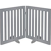 UniPaws 24" H Free Standing Pet Gate with Supporting Feet, 40" W X 24" H