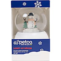Petco Holiday Light-Up Bubbling Snowglobe Aquatic Decor