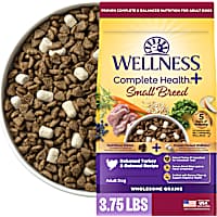 Wellness Complete Health+ Small Breed Turkey & Oatmeal Recipe with Freeze-Dried Wellbites Adult Dry Dog Food