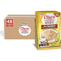 Inaba Churu Chicken Recipe with Tuna Entree Bisque Senior Pouch Cat Food