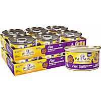 Wellness Complete Health Grain Free Turkey & Salmon Entree Pate Wet Cat Food