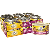 Wellness Complete Health Chicken & Lobster Natural, Protein-Rich, Grain Free Pate Adult Wet Cat Food