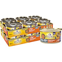 Wellness Complete Health Chicken Age Advantage Natural, Protein-Rich, Grain Free Pate Senior Wet Cat Food
