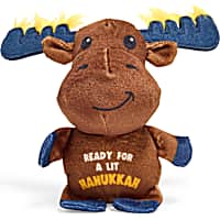 Petco Holiday Hanukkah Menorah Moose Plush Dog Toy
