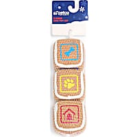 Petco Holiday Rubber and Felt Letter Block Dog Toy Pack