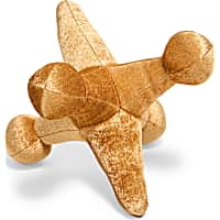 Petco Holiday Gold Jack Plush Dog Toy