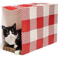 Petco Holiday Buffalo Check Cat Scratch Bag
