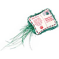 Petco Holiday Letter Feather Plush Cat Toy