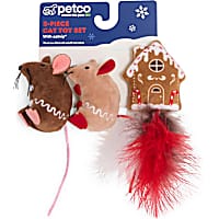Petco Holiday Mice Plush Cat Toy Set