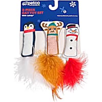 Petco Holiday Plush Character Cat Toy Set