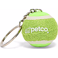Petco Mini Green Tennis Ball Keychain