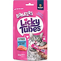 BONKERS Licky Tubes Salmon Flavored Wet Cat Treats