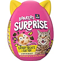 BONKERS Surprise Catnip Flavor Cat Treats with Blind Box Cat Toy