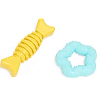 Petco Blue/Yellow TPR Chew Dog Toy Pack