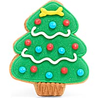 Petco Holiday Tree Cinnamon Flavor Hand-Decorated Cookie Treats for Dogs