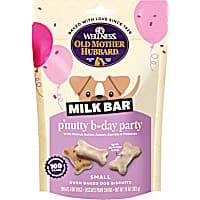 Old Mother Hubbard Wellness Milk Bar P'Nutty B-Day Party with Icing Small Peanut Butter Dog Treats