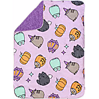 Pusheen Purple Pumpkin Blanket for Cats