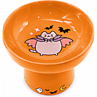 Pusheen Vampire Pedestal Cat Bowl