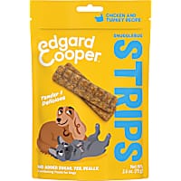 Edgard & Cooper Snugglebug Strips, Grain-Free Tender Strip Treats for Dogs, Chicken & Turkey Recipe Treats for Dogs