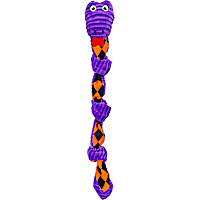KONG Halloween Knots Snake Purple Dog Toy
