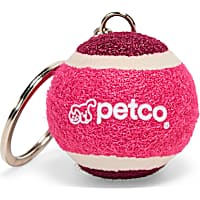 Petco Mini Pink Tennis Ball Keychain