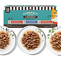 Merrick Purrfect Bistro in Gravy with Chicken, Beef, Tuna, Cod, Salmon, Sweet Potato Cat Food Variety Pack