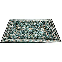 Petco Green Floral Washable Area Rug