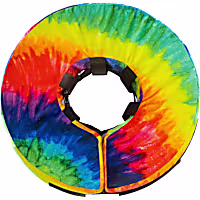 COMFURT COLLAR Tie-Dye Stuffed Not Inflatable Dog & Cat Recovery Collar