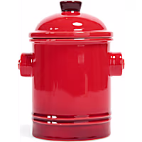 Petco Ceramic Red Fire Hydrant Treat Jar