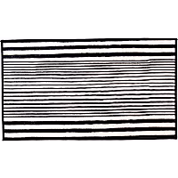 Petco Black & White Stripe Washable Pet Placemat