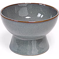 Petco Teal Glazed Ceramic Elevated Dog Bowl