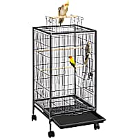 Topeakmart Rolling Birdcage for Small-sized Birds