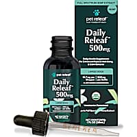 Pet Releaf USDA Organic Daily Releaf Hemp Oil 500mg for Dogs