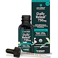 Pet Releaf USDA Organic Daily Releaf Hemp Oil 750mg for Dogs