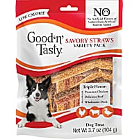 Good 'n' Tasty Veggie Stick-Inspired Savory Straws Dog Treats Variety Pack
