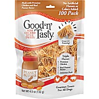 Good 'n' Tasty Made With Chicken And Peanut Butter Triple Flavor Mini Churro Style Twists, Gourmet Dog Treats