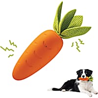 PawsPik Carrot Natural Rubber Dog Chew Toy