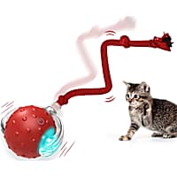 PawsPik Chirp & Chase Motion Activated Cat Ball with LED Lights