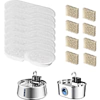PawsPik Replacement Filters Stainless Steel Battery-Operated Cat Water Fountain