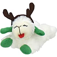 Multipet International Holiday Lamb Chop with Antlers Cat Toy