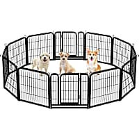 Topeakmart Tall 12 Panels Metal Dog Playpen