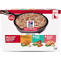 Hill's Science Diet Adult Healthy Cuisine Chicken, Tuna & Salmon Medley Wet Cat Food Variety Pack